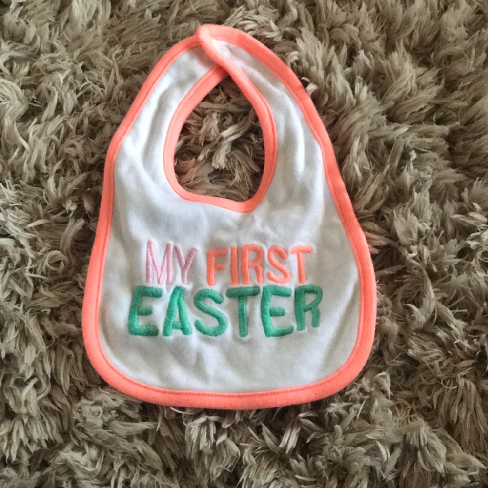 My first Easter bib